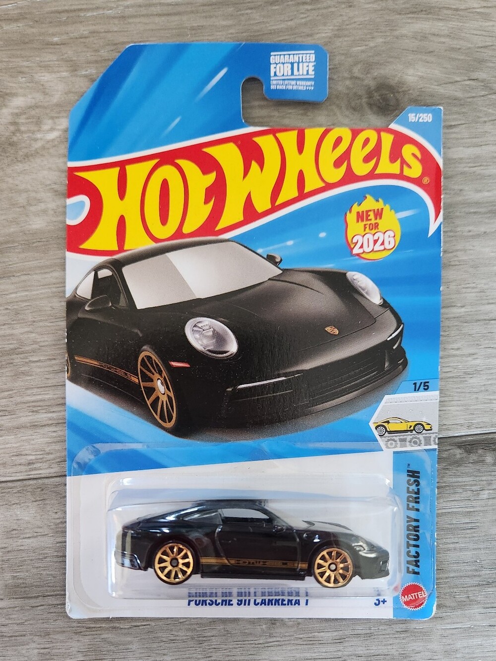 Hot Wheels Porsche 911 Carrera T Black